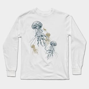 Jellyfish abduction Long Sleeve T-Shirt